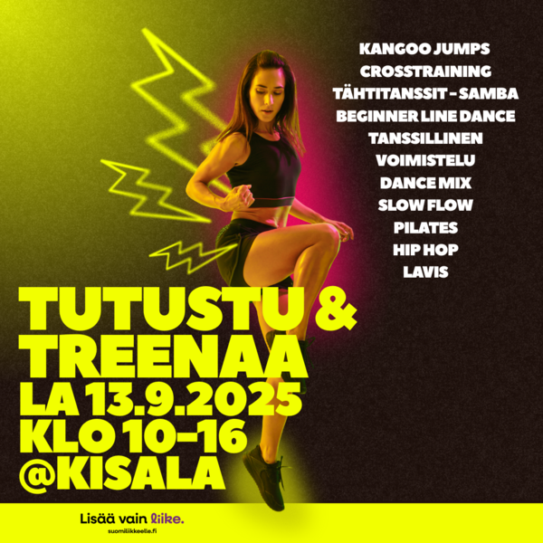 Ilmoittaudu nyt Tutustu & treenaa -tapahtumaan! / Register now for the Discover & Train event!