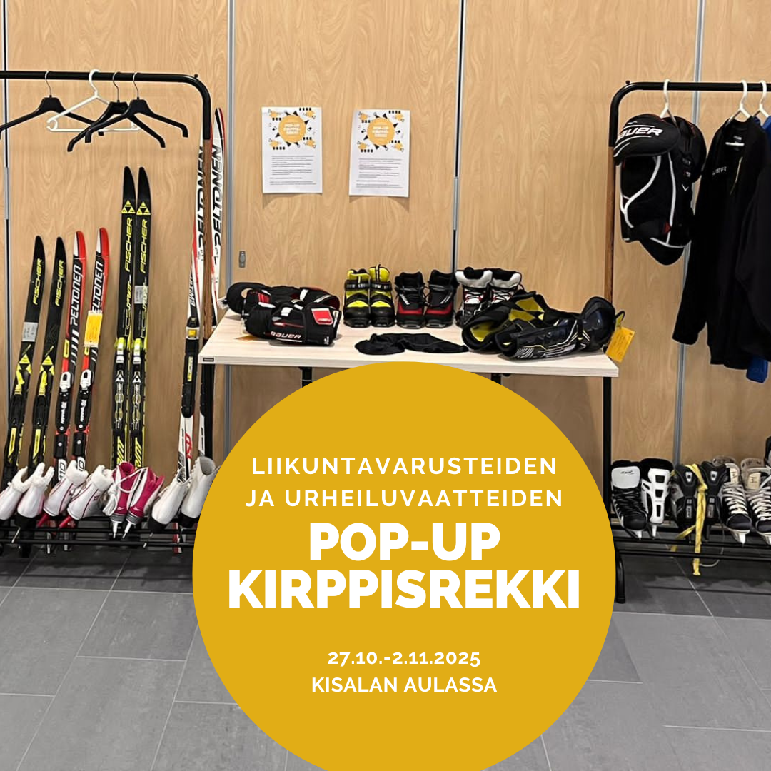 Kierrätä urheiluvarusteita ja -vaatteita