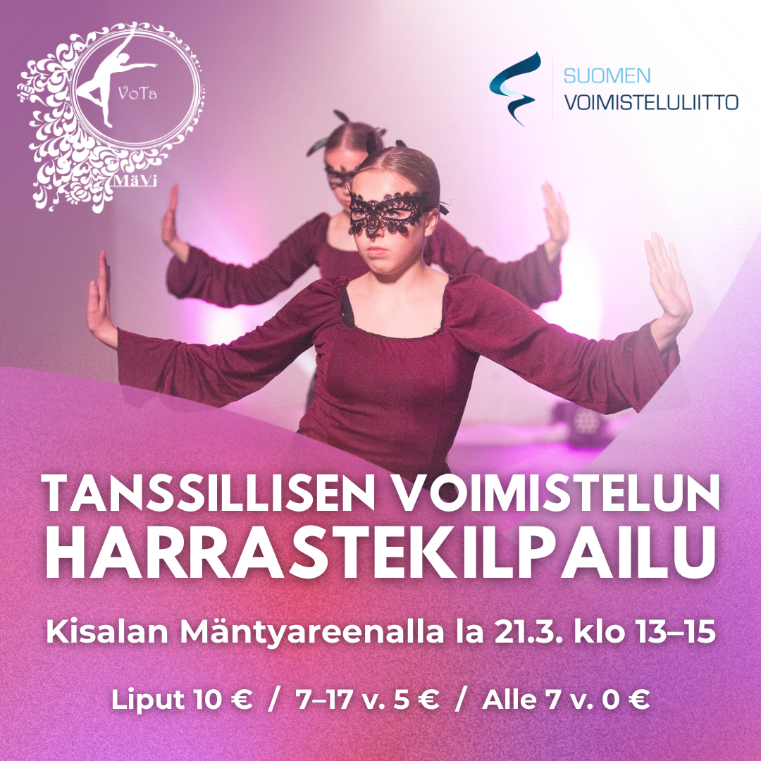 Ensimmäinen Tanssillisen voimistelun harrastekisa Mäntyharjussa!