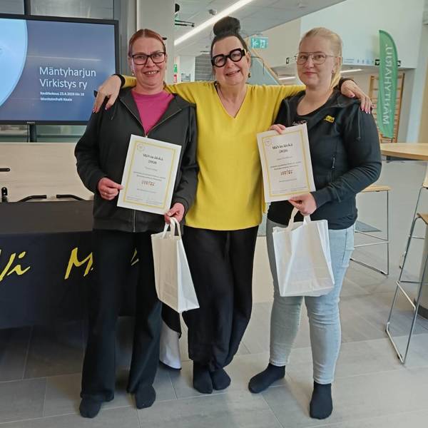 Tarja Lustig ja Sanni Hinkkuri palkittiin MäVin äiskä 2026 -palkinnoilla