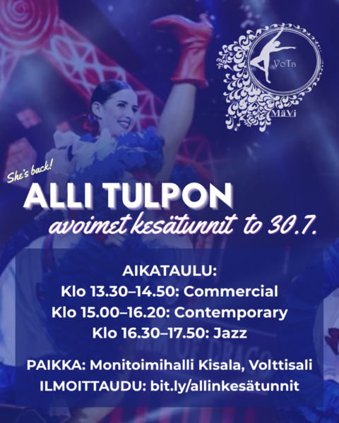 Alli Tulpon avoimet kesätunnit