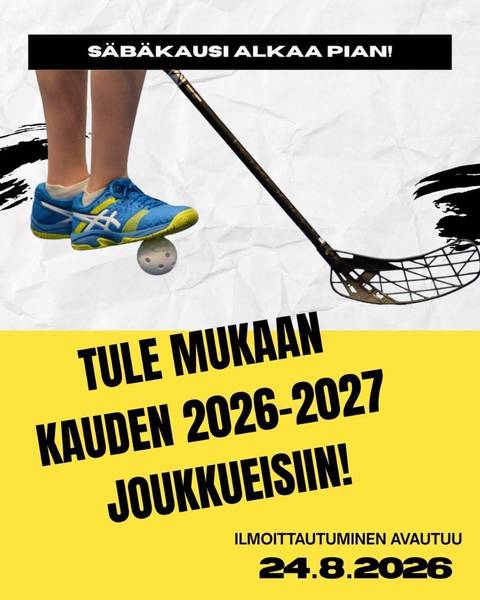 Salibandykausi käynnistyy ILMOITTAUDU MUKAAN!
