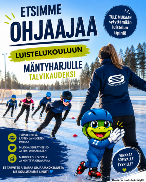 Tule meille luistelukouluohjaajaksi