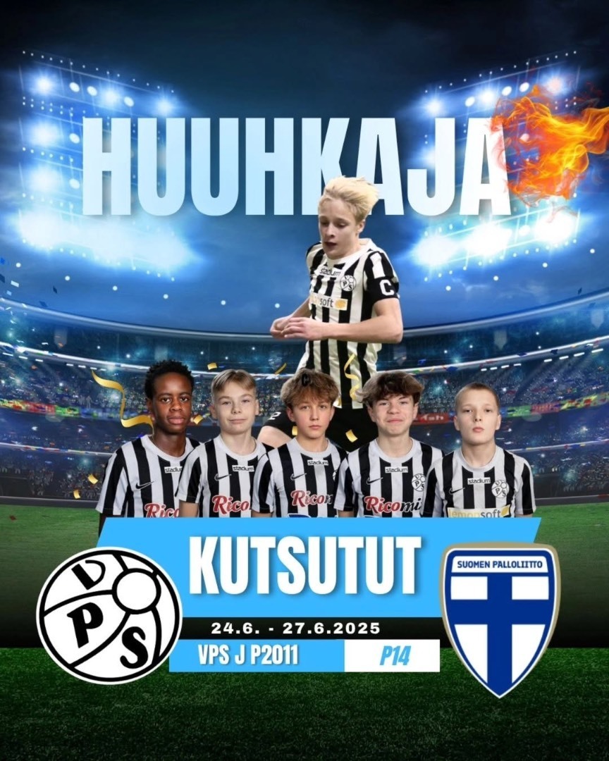 Kuusi VPS Junioria 2011 syntyneiden Huuhkajaturnaukseen