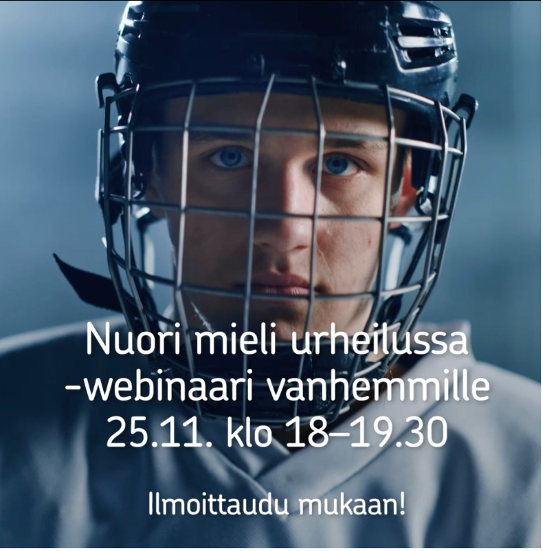 Miten vanhempi voi tukea urheilevaa nuorta parhaalla mahdollisella tavalla? Webinaari 25.11. klo 18