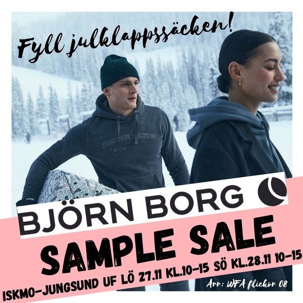 WFA F08 ordnar Björn Borg sample sale 27-28.11