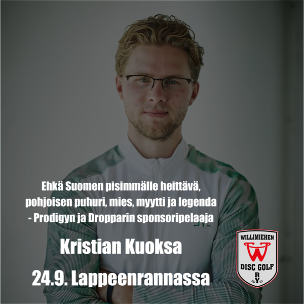 Kristian Kuoksa Lappeenrannassa 24.9.