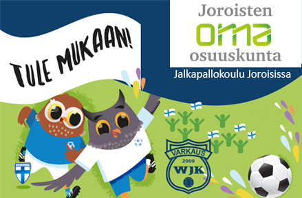 Jalkapallokoulu JATKUU Joroisissa Oma Osuuskunnan tukemana aina 15.9.2022 asti!