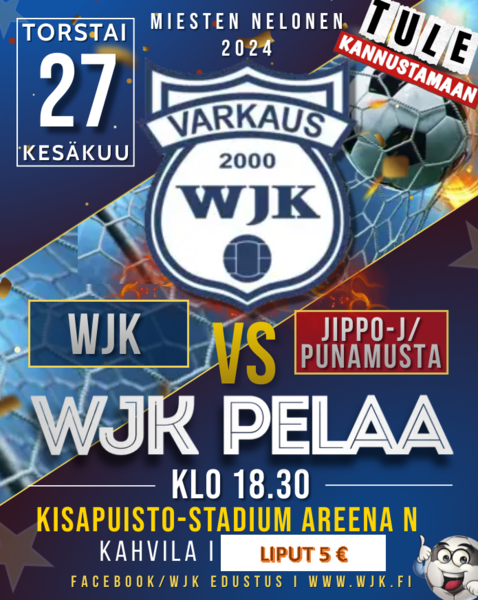 WJK Varkaus pelaa Stadium Areenalla