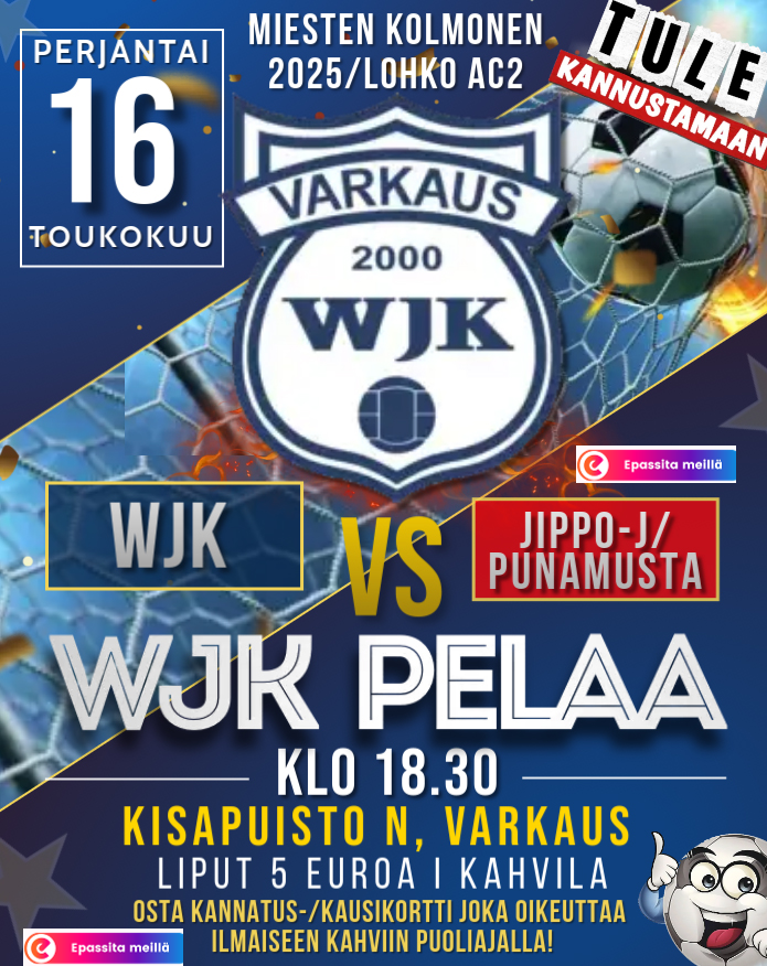 WJK Miesten KOLMONEN LOHKO AC2 16.5.2025