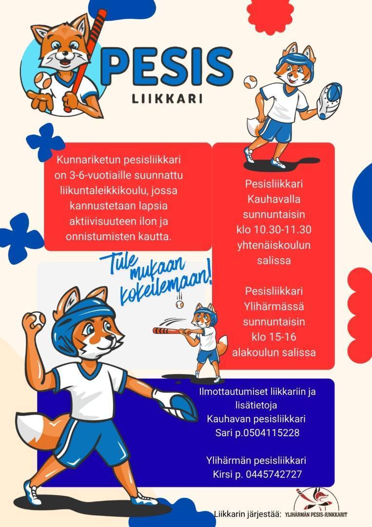 Kunnariketun pesisliikkari 3-6-vuotiaille