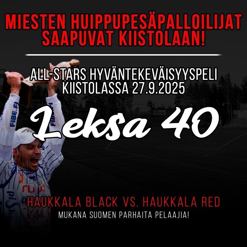 Mikko 'Leksa' Haukkala juhlii syksyllä Kiistolassa!