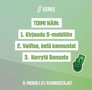 TULE MUKAAN KANNUSTAMAAN!