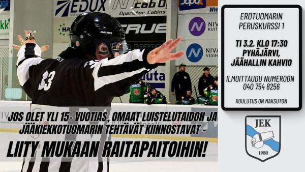 ​Erotuomarin peruskurssi 3.2.2026 Pyhäjärvi