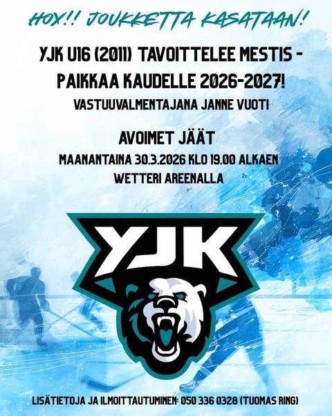 YJK U16 avoimet jäät