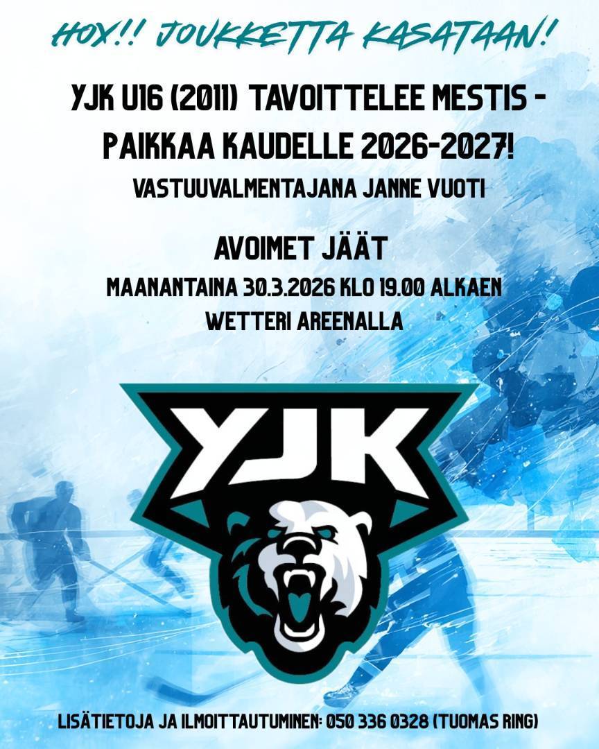 YJK U16 avoimet jäät