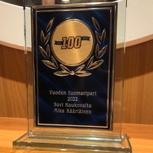Kuulan kasvatti Suvi Kaukovalta vuoden tuomariksi