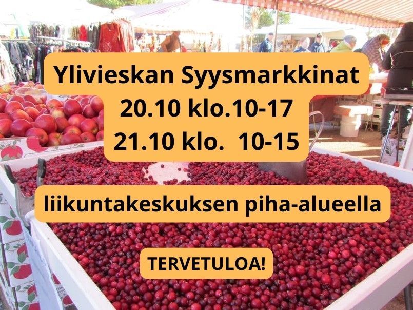 Ylivieskan Syysmarkkinat 20.-21.10