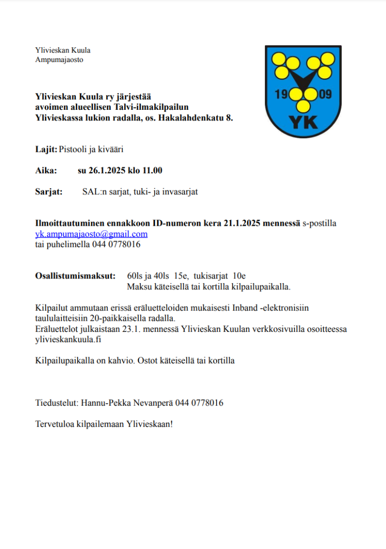 Talvi-ilmakilpailu 26.1