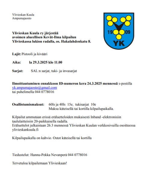 Kevät-Ilma kilpailu 29.3