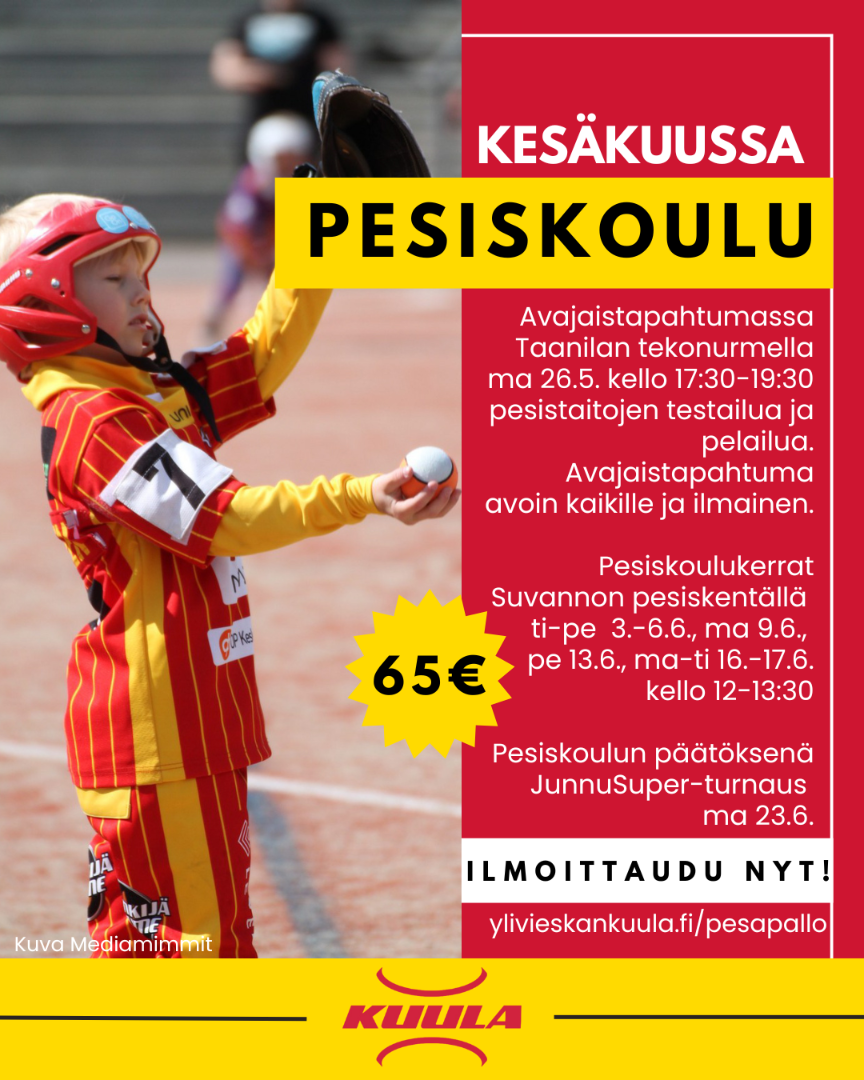 Pesiskoulu Suvannolla kesäkuussa