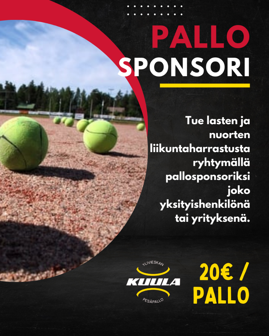 Lähde pallosponsoriksi pesisjunnuille