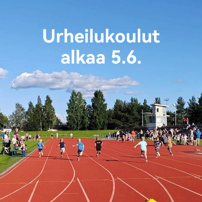 Yleisurheilukoulut alkaa 5.6!