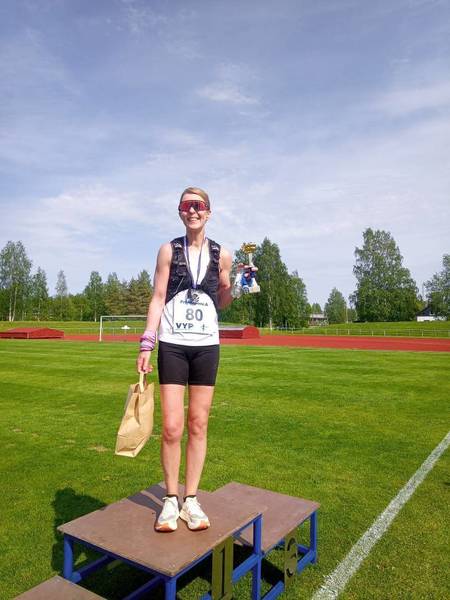 ​Juha Laitinen ja Annika Holmborg VieskaMaratonin nopeimmat