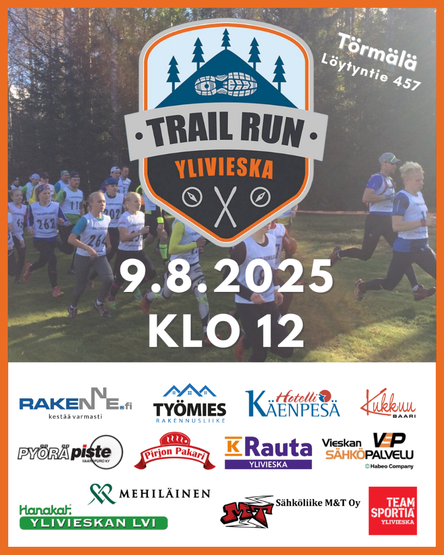 Trail Run 9.8 klo. 12.00