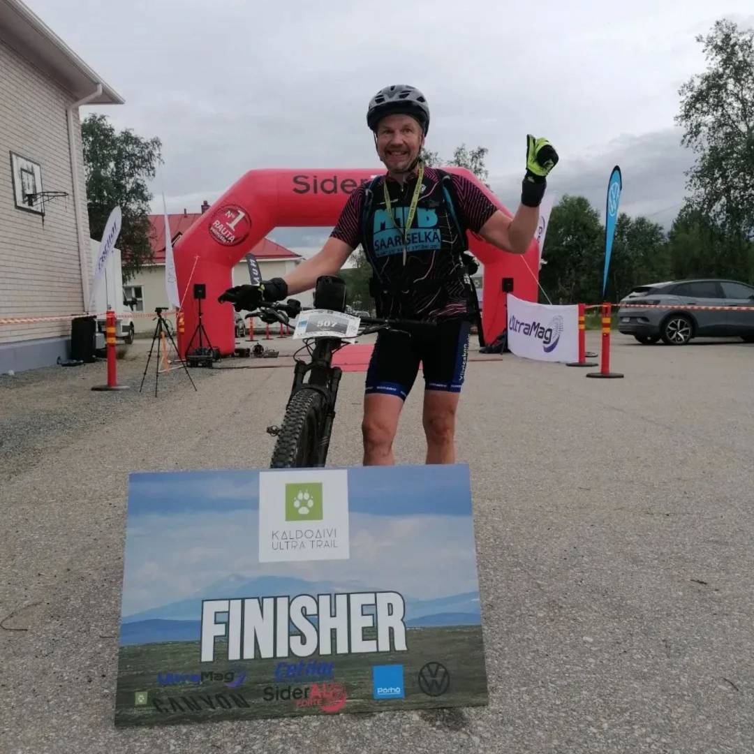 ​Jari Isokääntä 20. Kaldoaivi Ultra Trailin 85+130 kilometrin kokonaistuloksissa
