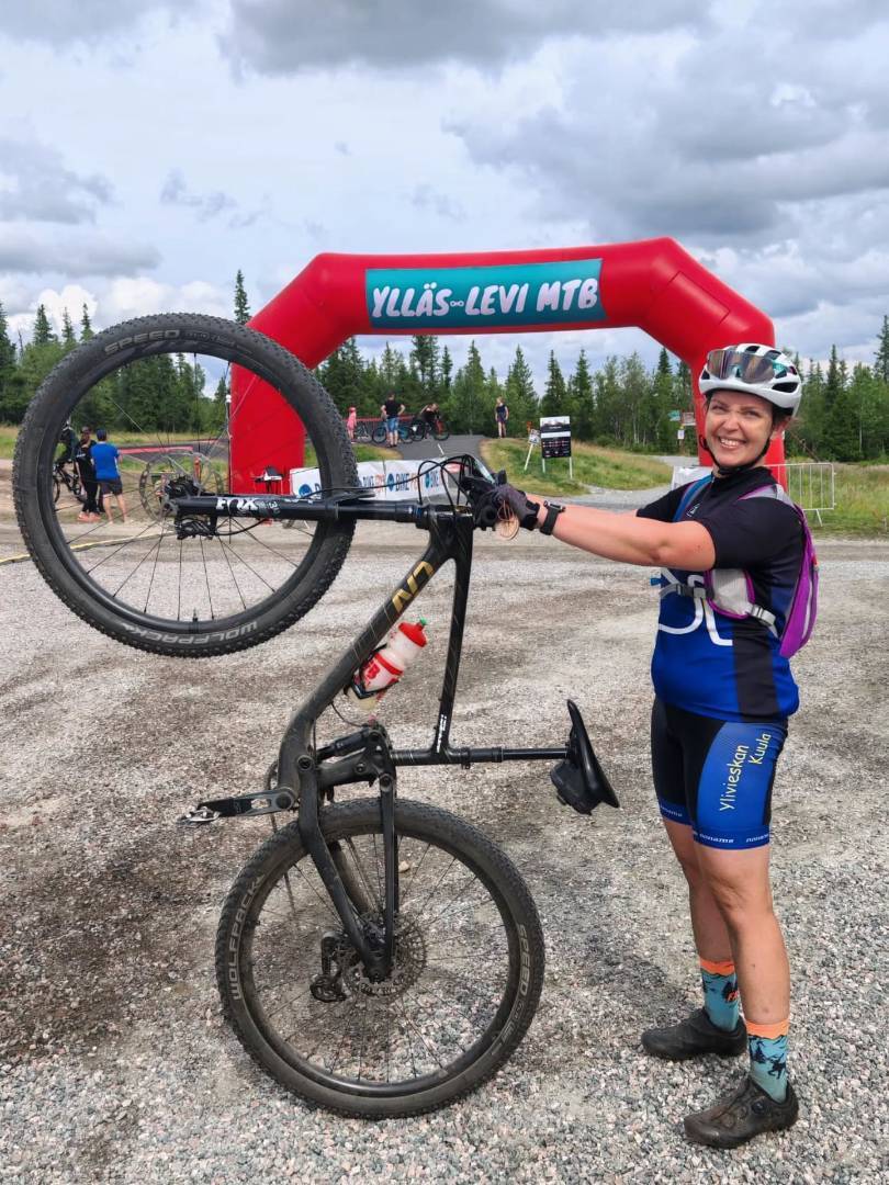 ​Piia Hämäläinen Ylläs-Levi MTB kisa kahdeksas