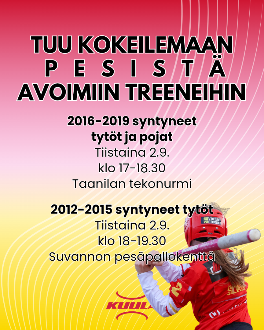 Pesiksen kokeilutreenejä harrastusviikolla