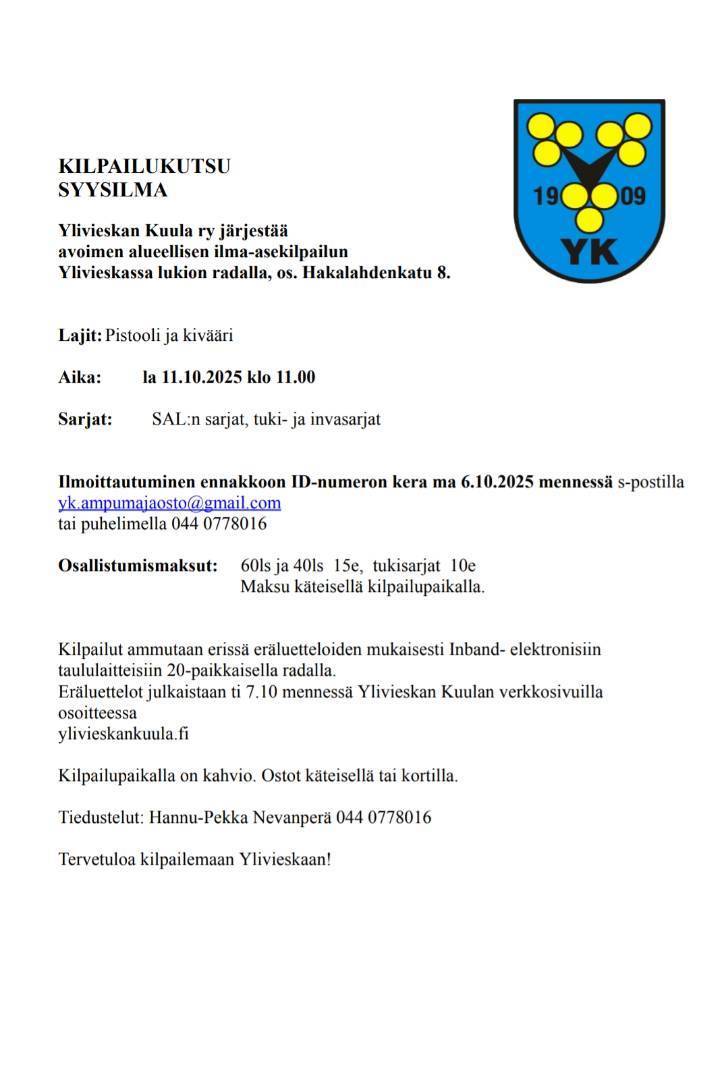 Syysilma 2025 kilpailukutsu