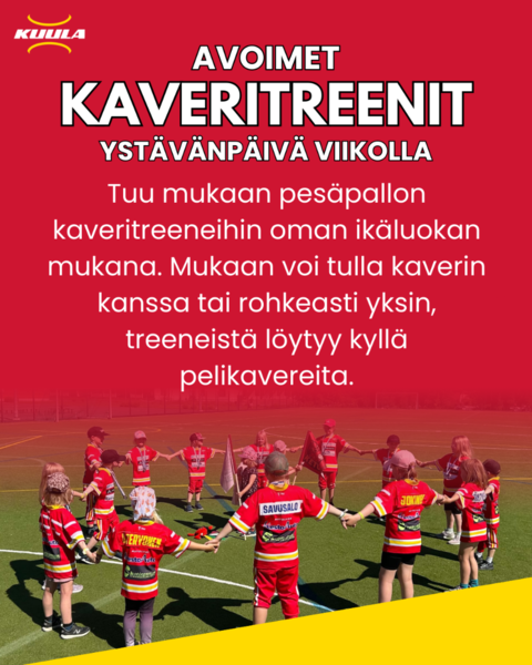 ​Ystävänpäivää vietetään koko viikon verran kaveritreeneissä!