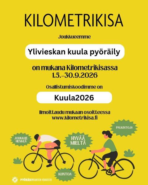 Kilometrikisaan Kuulan joukkueeseen!
