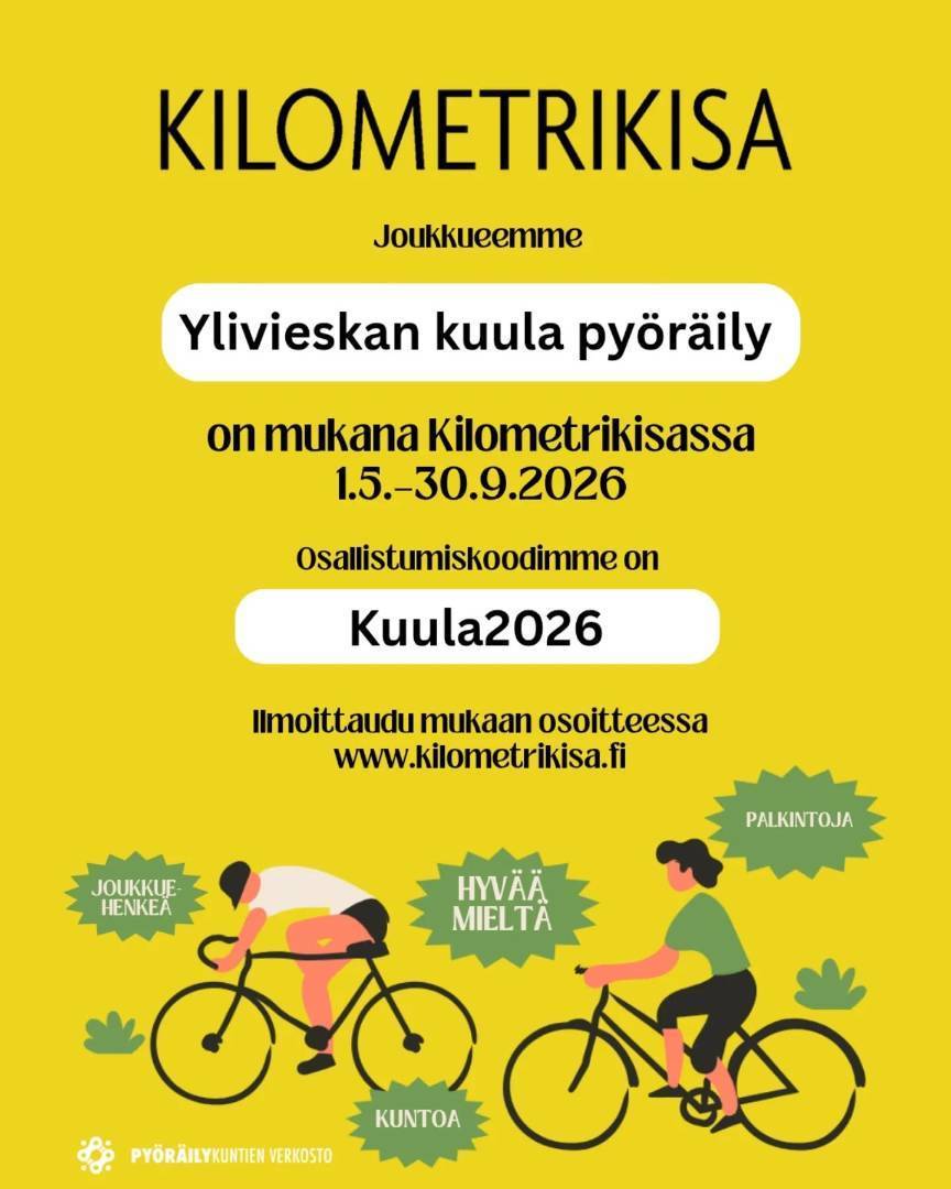 Kilometrikisaan Kuulan joukkueeseen!