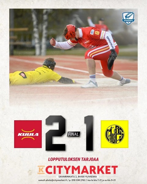 Kuula kaatoi Muhoksen sarja-avauksessa kovan taistelun jälkeen!
