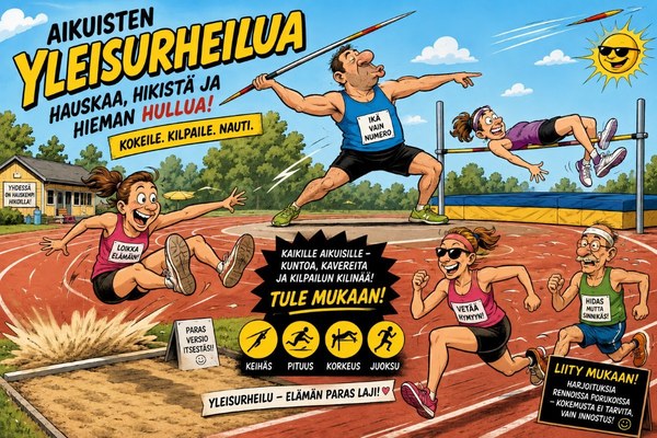 Aikuisten yleisurheilutunnit saapuivat Ylivieskaan!