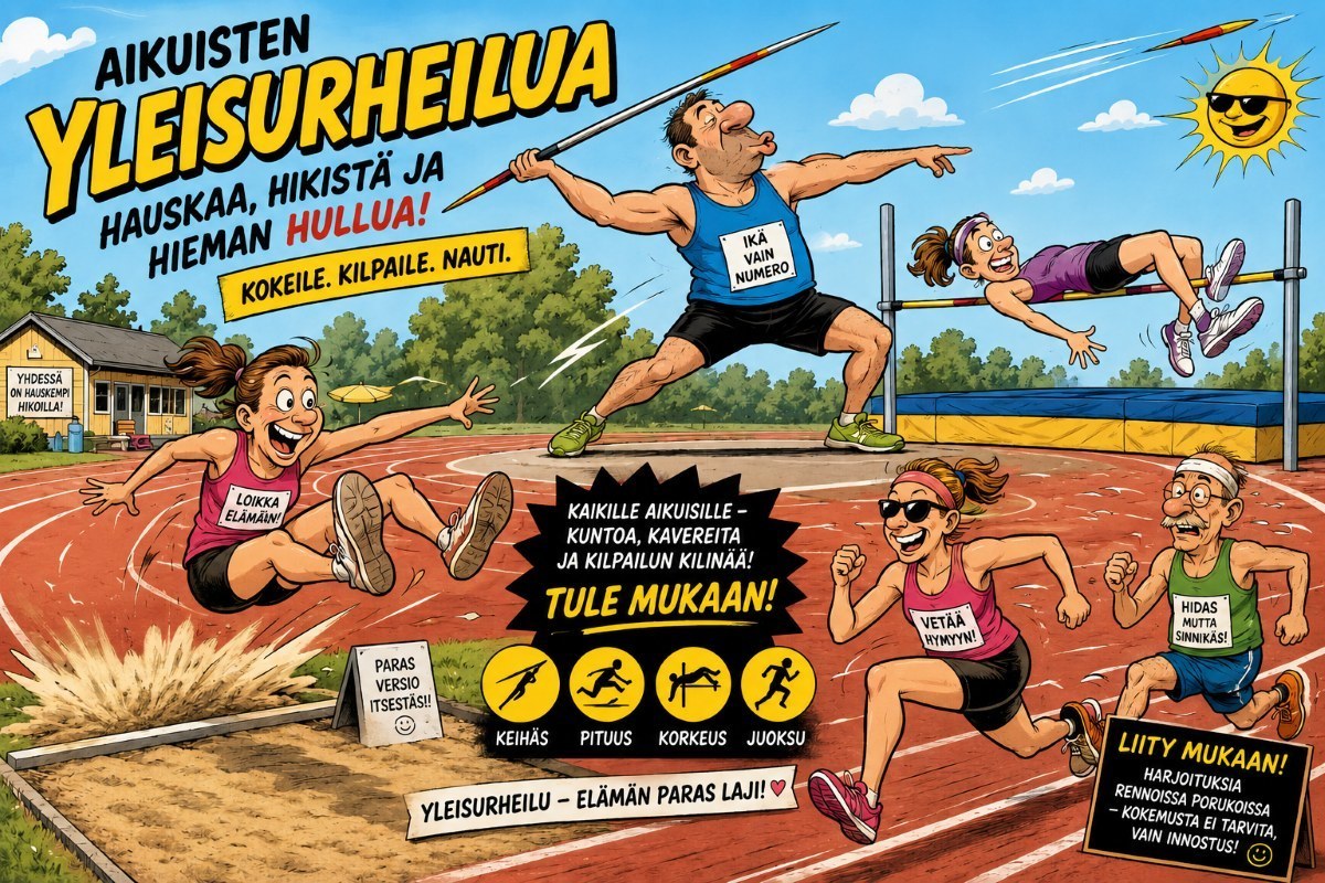 Aikuisten yleisurheilutunnit saapuivat Ylivieskaan!