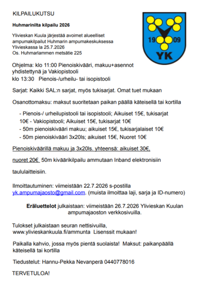 Huhmarin Ilta 25.7