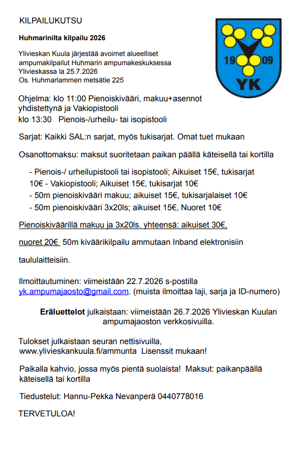 Huhmarin Ilta 25.7