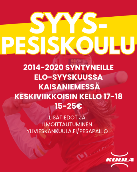 Syyspesiskoulun kautta joukkueita kohti