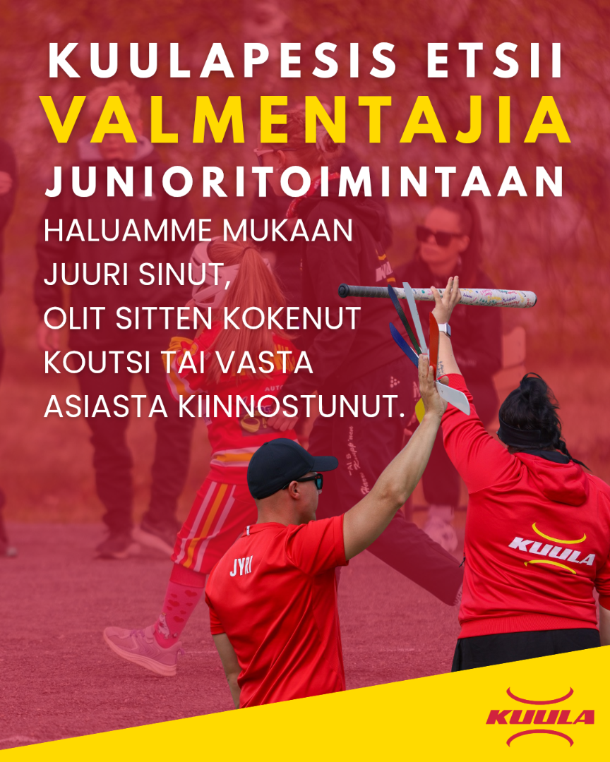Tuu mukaan toimintaan valmentajana!