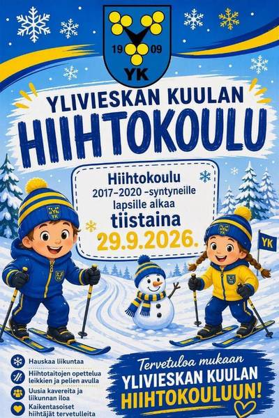 Lasten hiihtokoulu 2017-2020 syntyneille
