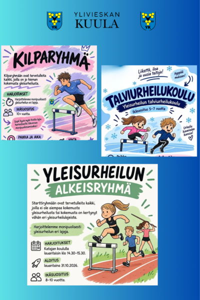 Talven ryhmiin ilmoittautuminen auki!