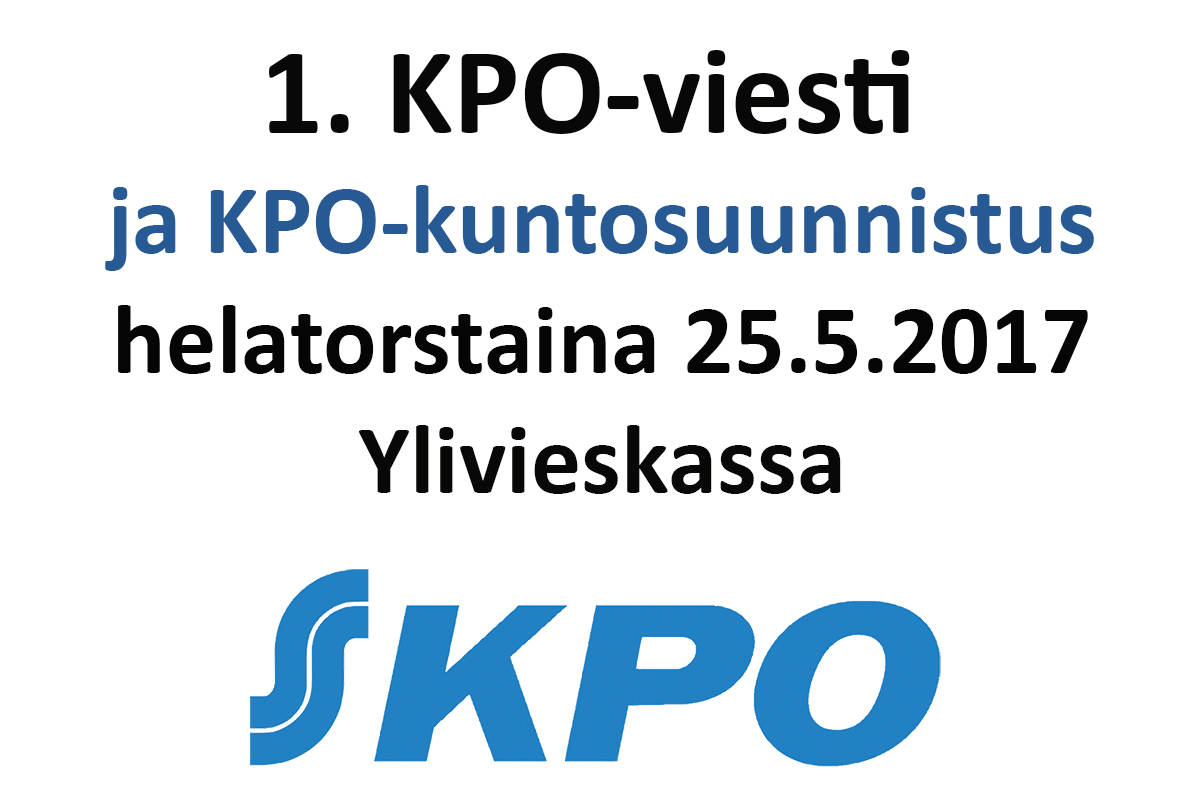 Suunnistuksen 1. KPO-viesti ja -kuntosuunnistus 25.5.2017 Huhmarissa 