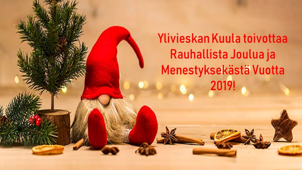 Hyvää Joulua ja Menestyksekästä vuotta 2019!