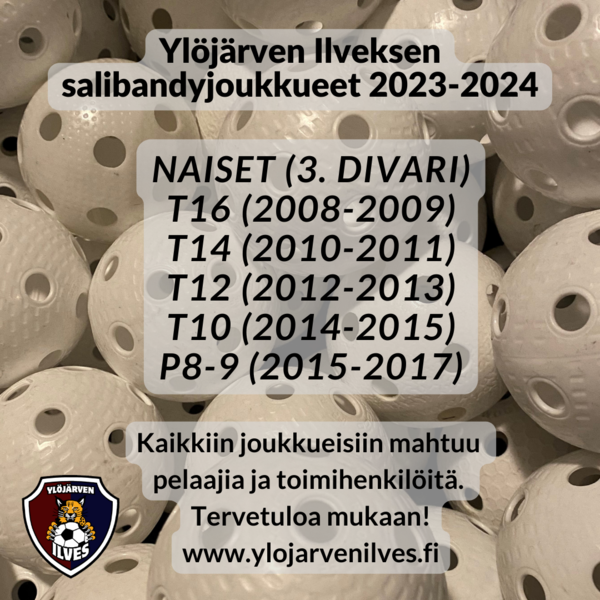 Ylöjärven Ilveksen salibandyjoukkueet kaudella 2023-2024