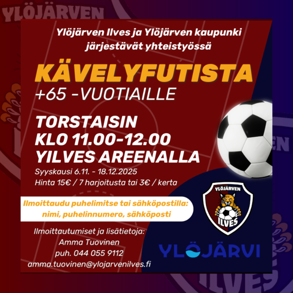 +65-vuotiaiden kävelyfutis on jälleen täällä!
