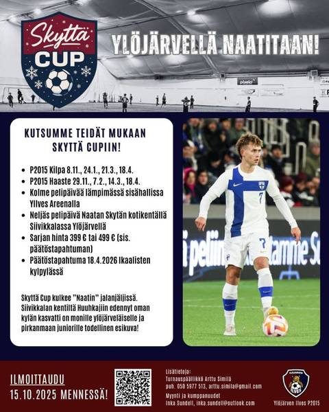 Skyttä Cup ilmoittautuminen on nyt auki!